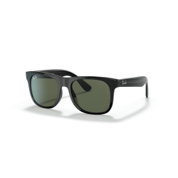 Óculos De Sol Para Crianças Ray-ban Masculino 0rj9069s Junior Justin Black Dark Green